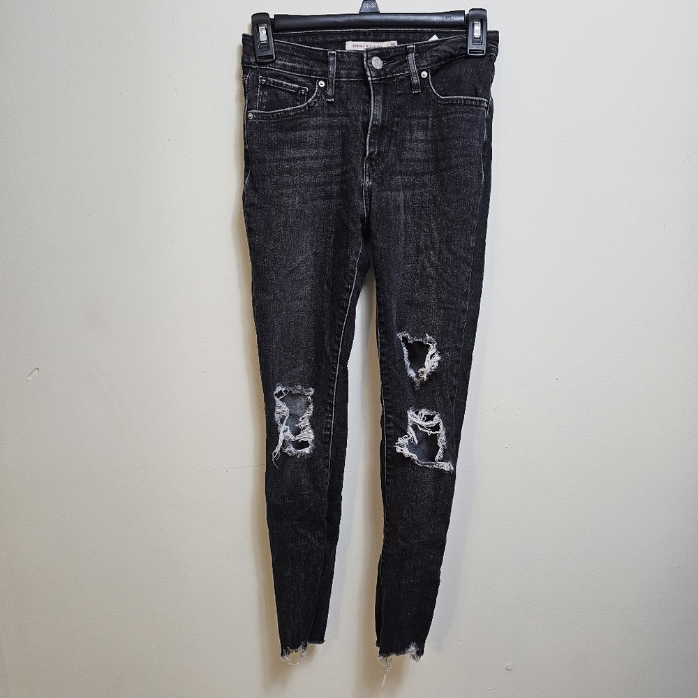 Levi's 721 black High Rise Ankle Skinny Jeans Size 25
